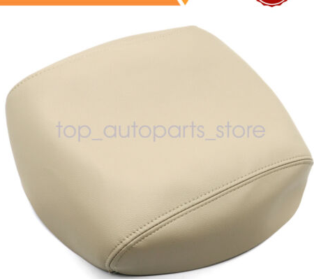 Leather Armrest Center Console Lid Cover Fit for Honda Pilot 09-2015 Beige Tan