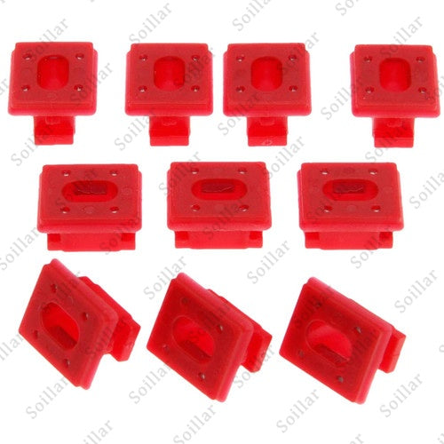 10Pcs Fits BMW 328Ci 2000 Nylon Rivets PushType Bumper Retainer CarClips Set