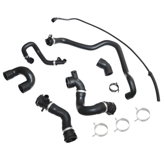 Radiator Coolant Water Hose Pipe Kit 7 Hoses For BMW E90 128i 328i (07-11) N51