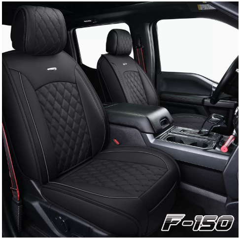 Front Rear 5-Seat Cover Full Surround Set For 2009-2022 Ford F150 F250 Crew Cab