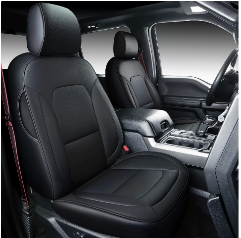 5-Seat Covers Front Rear Leather Protector Cushion For 2017-2023 Ford F250 F350