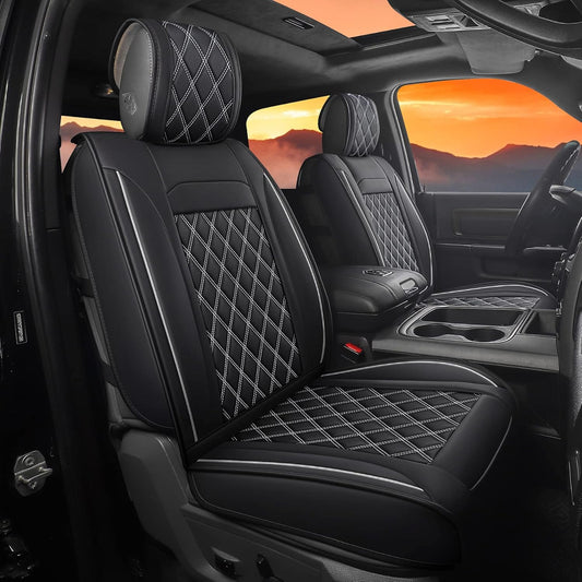 For 2009-2024 Dodge Ram 1500 Car Full Surround Set Seat Cover Leather Cushion