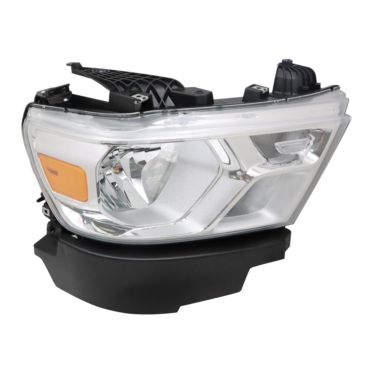 Passenger For 2019-2024 Dodge RAM 1500 Chrome Trim Halogen Headlight 68316080AJ