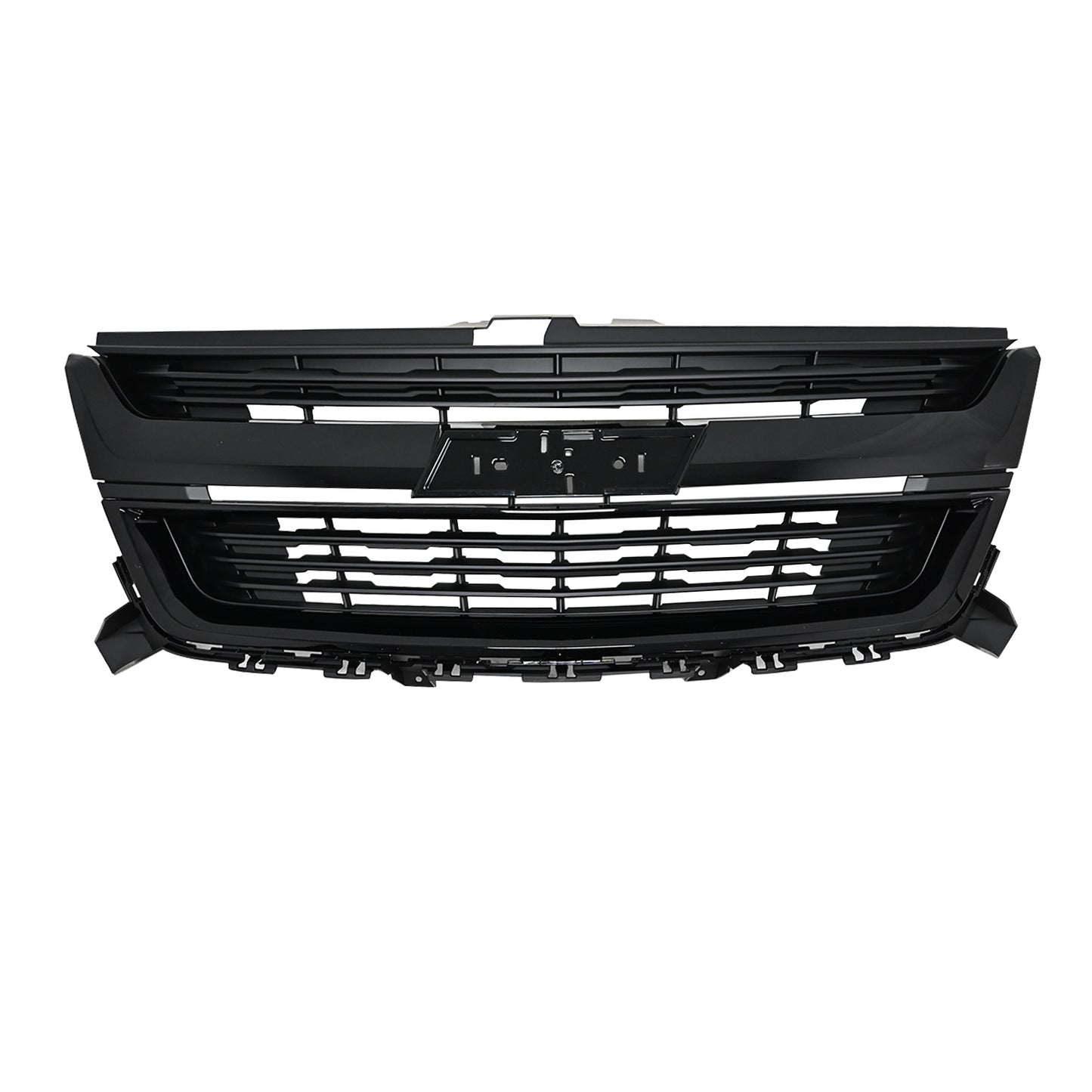 For 2015-2019 20 Chevrolet Colorado Front Bumper Upper Grille Gloss Black Grill
