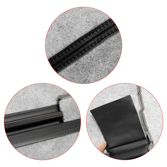 For 2005-2009 Ford Mustang GT 2-Door Driver Top AC Leather Seat Cover Black
