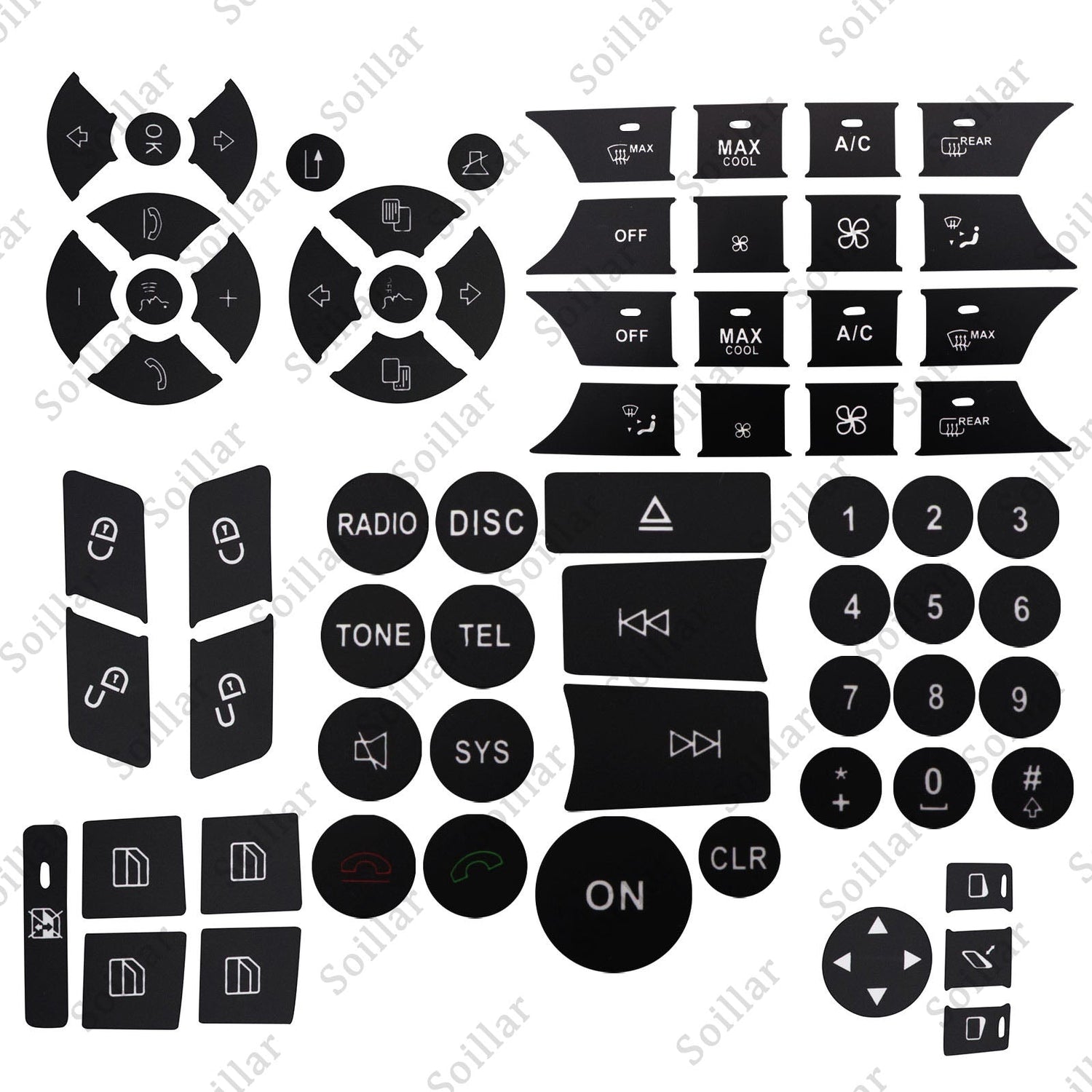 A/C Window Radio Stickers