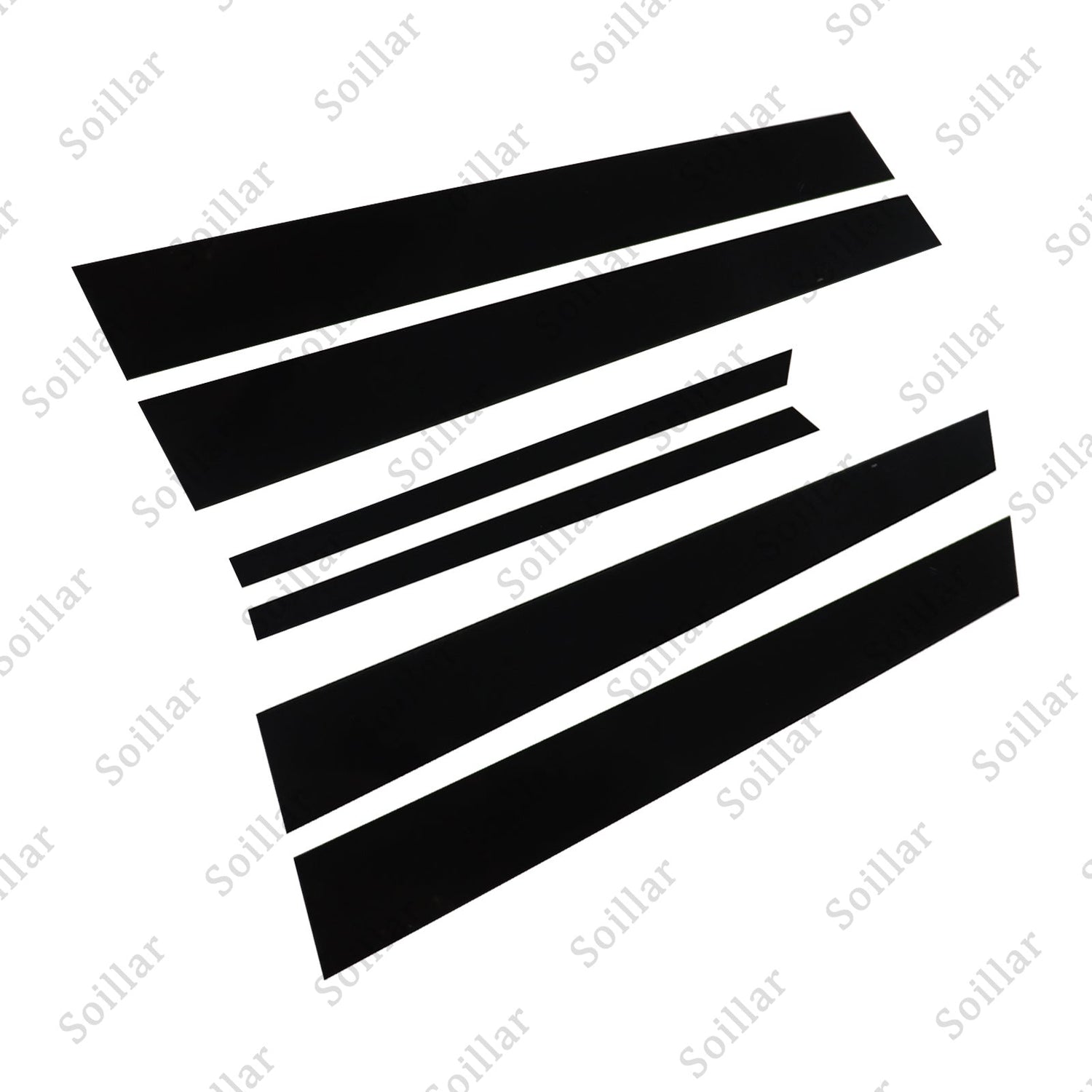 Black Window Door Pillar Posts Cover Trims