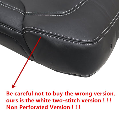 For 2012-2015 Mercedes Benz ML250 ML350 ML400 Driver Bottom & Top Leather Seat Cover Black