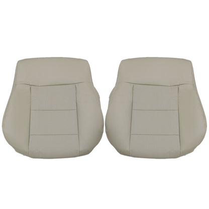 For 2010-2016 Mercedes Benz E200 E250 E300 E350 Driver & Passenger Bottom & Top PERFORATED Leather Seat Cover Tan