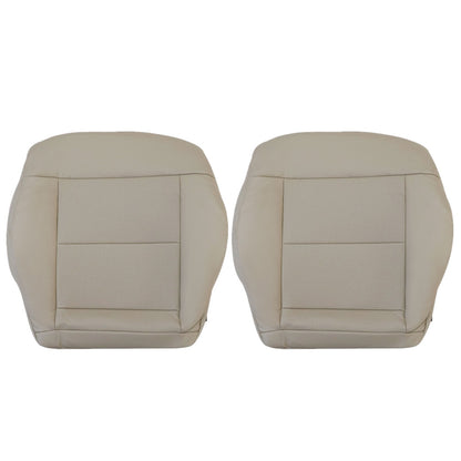 For 2010-2016 Mercedes Benz E200 E250 E300 E350 Driver & Passenger Bottom & Top PERFORATED Leather Seat Cover Tan