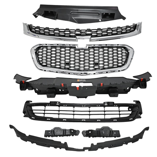 Front Bumper Grille Radiator Kit For 2014-2016 Chevrolet Chevy Malibu 20489654