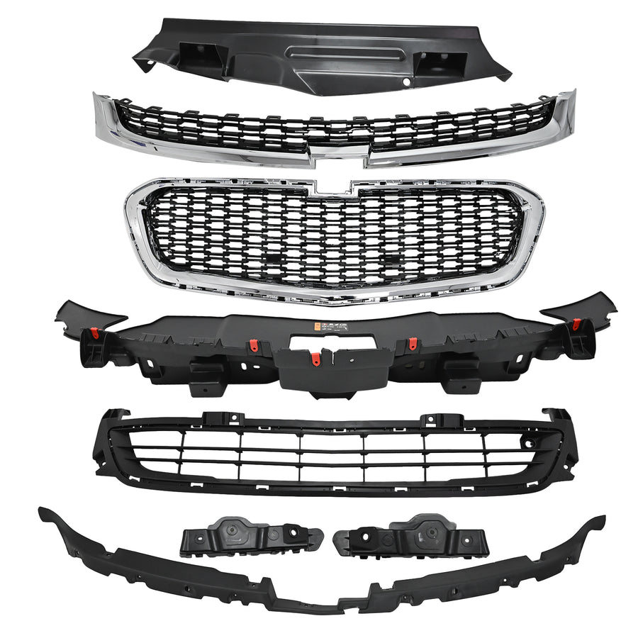 Front Bumper Grille Radiator Kit For 2014-2016 Chevrolet Chevy Malibu 20489654