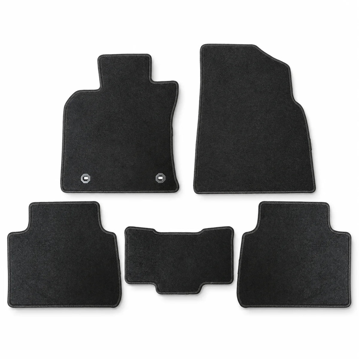 Front & Rear Floor Mats Carpet Velour Black For 2018-2024 Toyota Camry 4-Door
