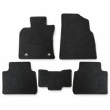 Front & Rear Floor Mats Carpet Velour Black For 2018-2024 Toyota Camry 4-Door