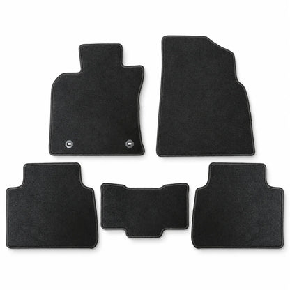 Front & Rear Floor Mats Carpet Velour Black For 2018-2024 Toyota Camry 4-Door