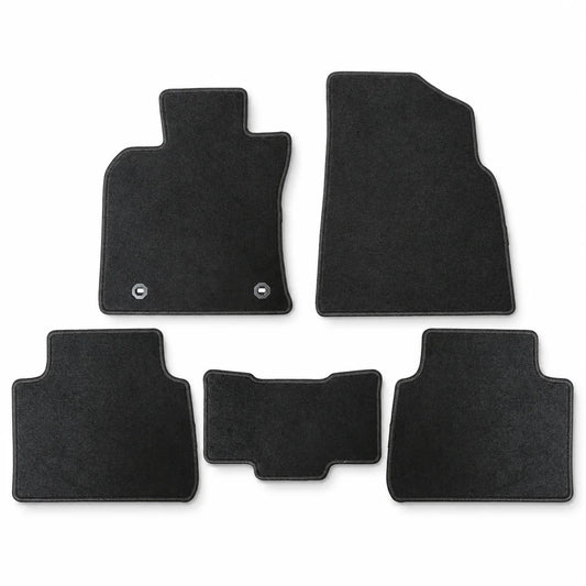 Front & Rear Floor Mats Carpet Velour Black For 2018-2024 Toyota Camry 4-Door