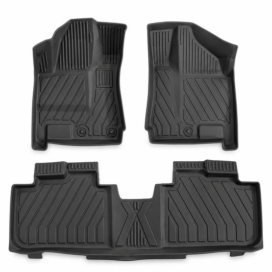 3D 2-Row Floor Liners TPE Car Floor Mats For 2010-2016 Cadillac SRX