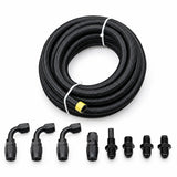 4L80E 6AN Nylon Braided Transmission Cooler Line Kit
