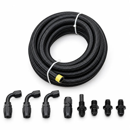 4L80E 6AN Nylon Braided Transmission Cooler Line Kit