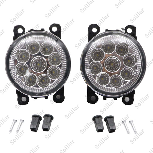 Front Clear Lens LED Bumper Fog Lights Lamps w/ Bulbs For Ford Focus 2012-2014