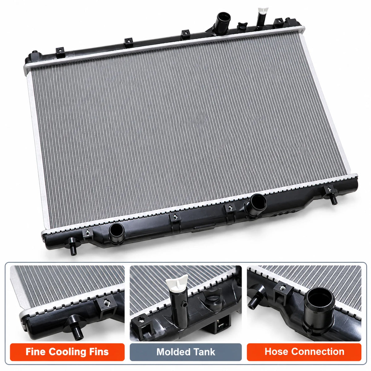 Radiator Assembly for 2023 2024 2025 Honda CR-V 1.5T 1901068AA01