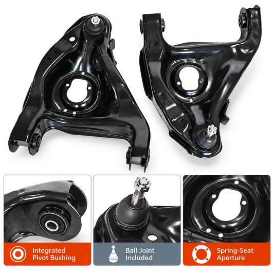 Pair Front Lower Control Arm w/ Ball Joint For 1995-2005 Chevy Blazer S10 GMC Sonoma S15