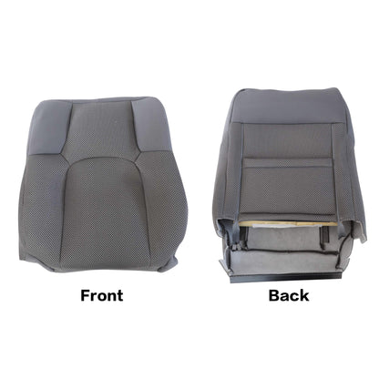 For 2005-2019 Nissan Frontier Front Driver & Passenger Bottom & Top Cloth Seat Cover Gray