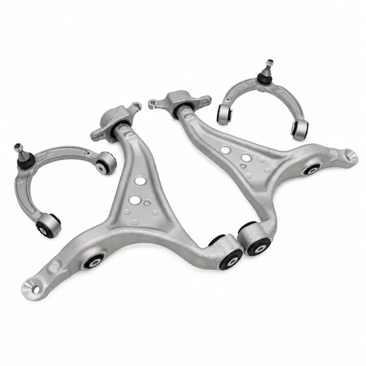 4x Front Lower & Upper Control Arm For 2013-2016 Mercedes-Benz GL350