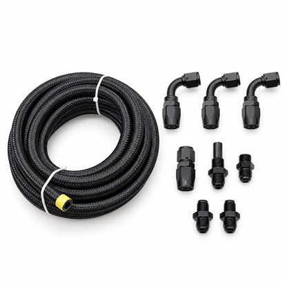 4L80E 6AN Nylon Braided Transmission Cooler Line Kit