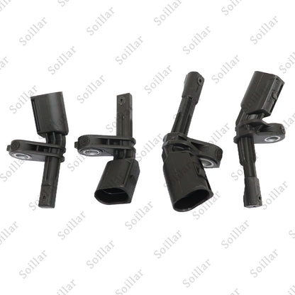 4 ABS Wheel Speed Sensor Front Rear Left & Right Fits for Audi & Volkswagen Set