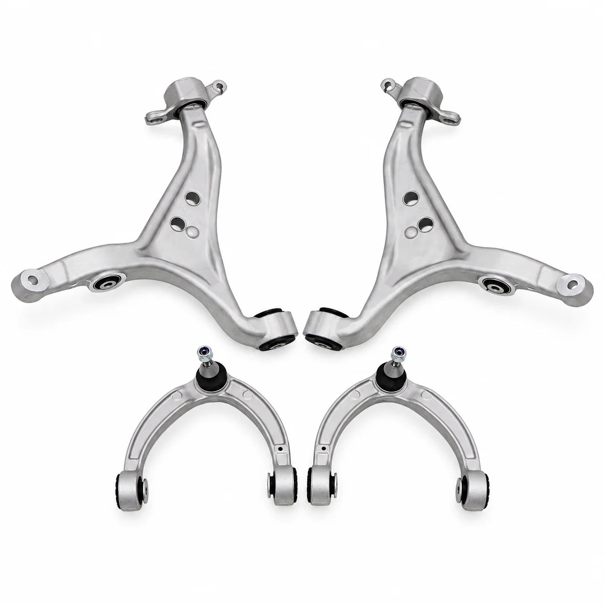 4x Front Lower & Upper Control Arm For 2013-2016 Mercedes-Benz GL350