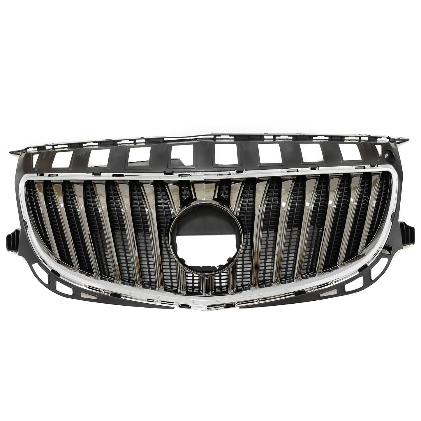 Front Bumper Upper Grille Chrome Mesh For 2014-2016 Buick LaCrosse Black/Chrome