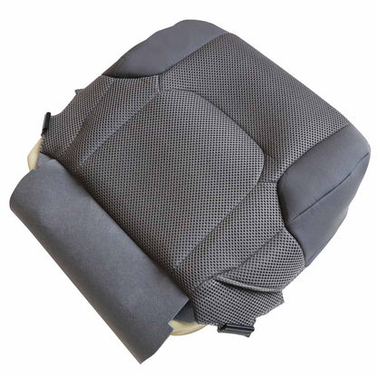 For 2005-2019 Nissan Frontier Front Driver & Passenger Bottom & Top Cloth Seat Cover Gray