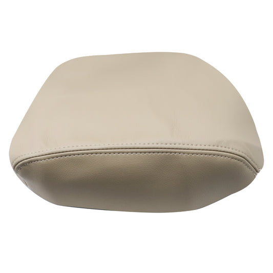 Leather Armrest Center Console Lid Cover Fit for Honda Pilot 09-2015 Beige Tan