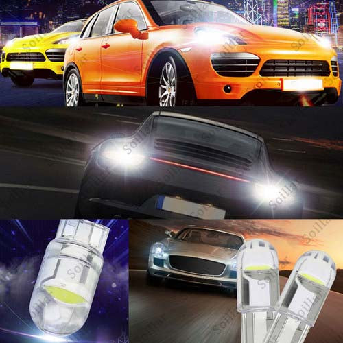 20x Super White T10 168 W5W 2825 LED License Plate Interior Light Bulb 6000K