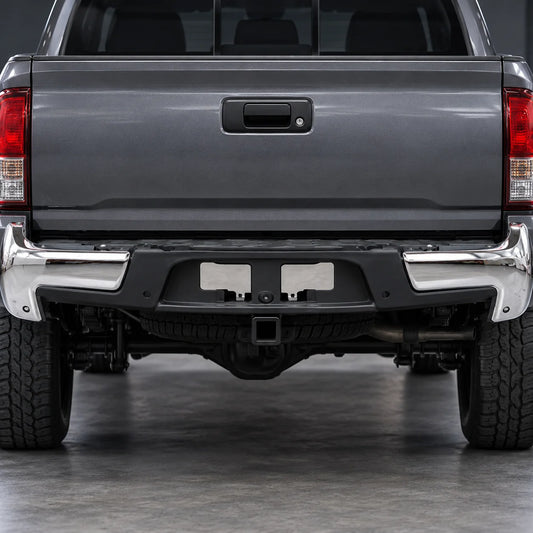 Rear Bumper Assembly Chrome w/ Sensor Holes For 2016-2023 Toyota Tacoma