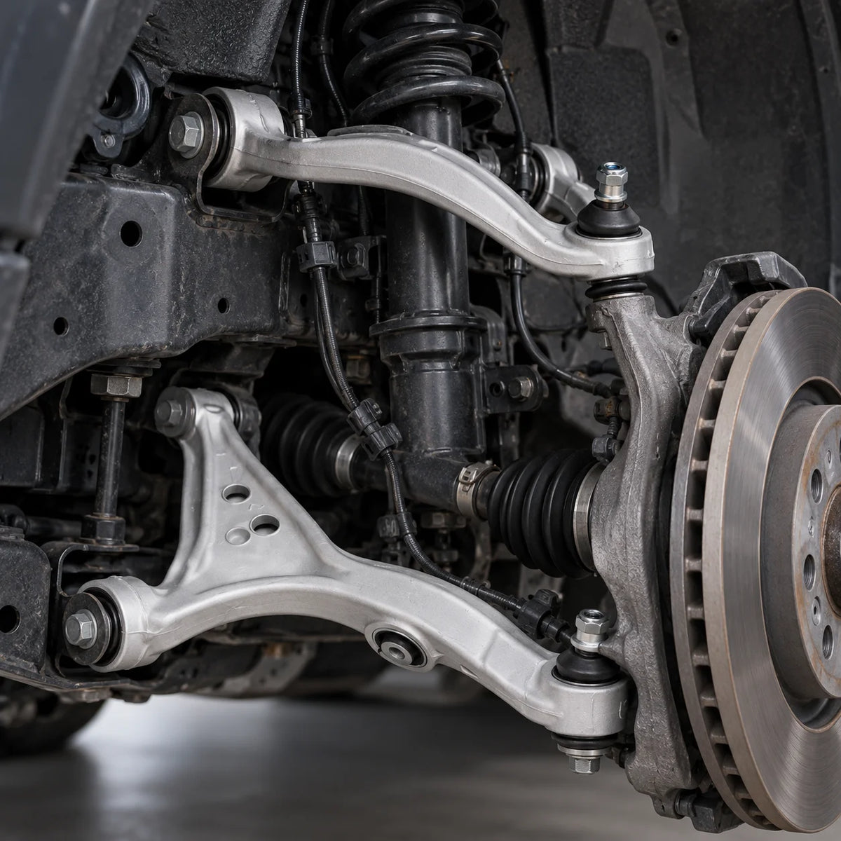 4x Front Lower & Upper Control Arm For 2013-2016 Mercedes-Benz GL350