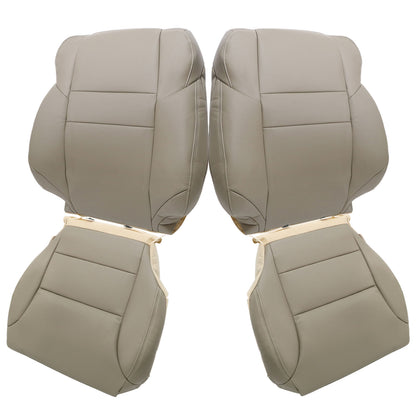 For 2012-2016 Honda CR-V Front Driver & Passenger Bottom & Top Leather Seat Cover Tan