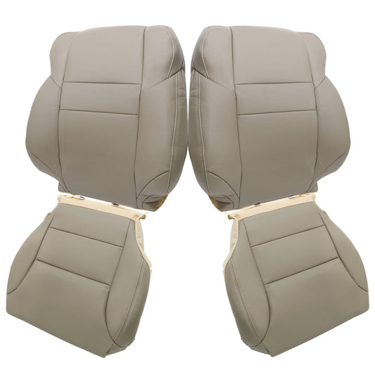 For 2012-2016 Honda CR-V Front Driver & Passenger Bottom & Top Leather Seat Cover Tan