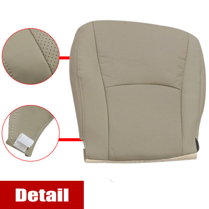For 2004-2013 Toyota Highlander Front Driver & Passenger Bottom & Top Leather Seat Cover Tan