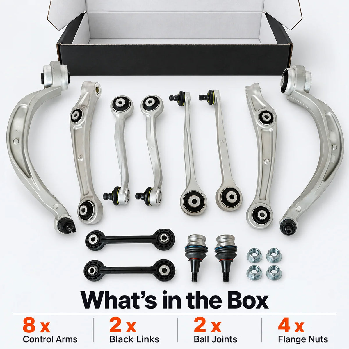 12pc Front Upper Control Arms Kit For 2012-18 Audi A6 A7 Quattro RS7 S6