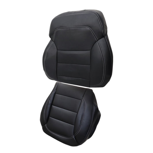 For 2012-2015 Mercedes Benz ML250 ML350 ML400 Driver Bottom & Top Leather Seat Cover Black