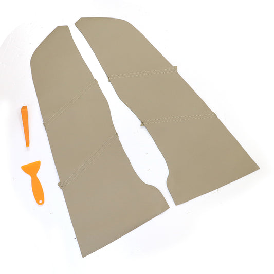 Door?Insert?Panels?Cover?Trim?Leather?Front?Fits?2008-2012?Honda?Accord?Tan