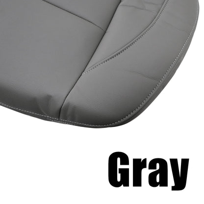 Driver Bottom Leather Seat Cover Gray For Nissan Titan 2005-2015 Replacement
