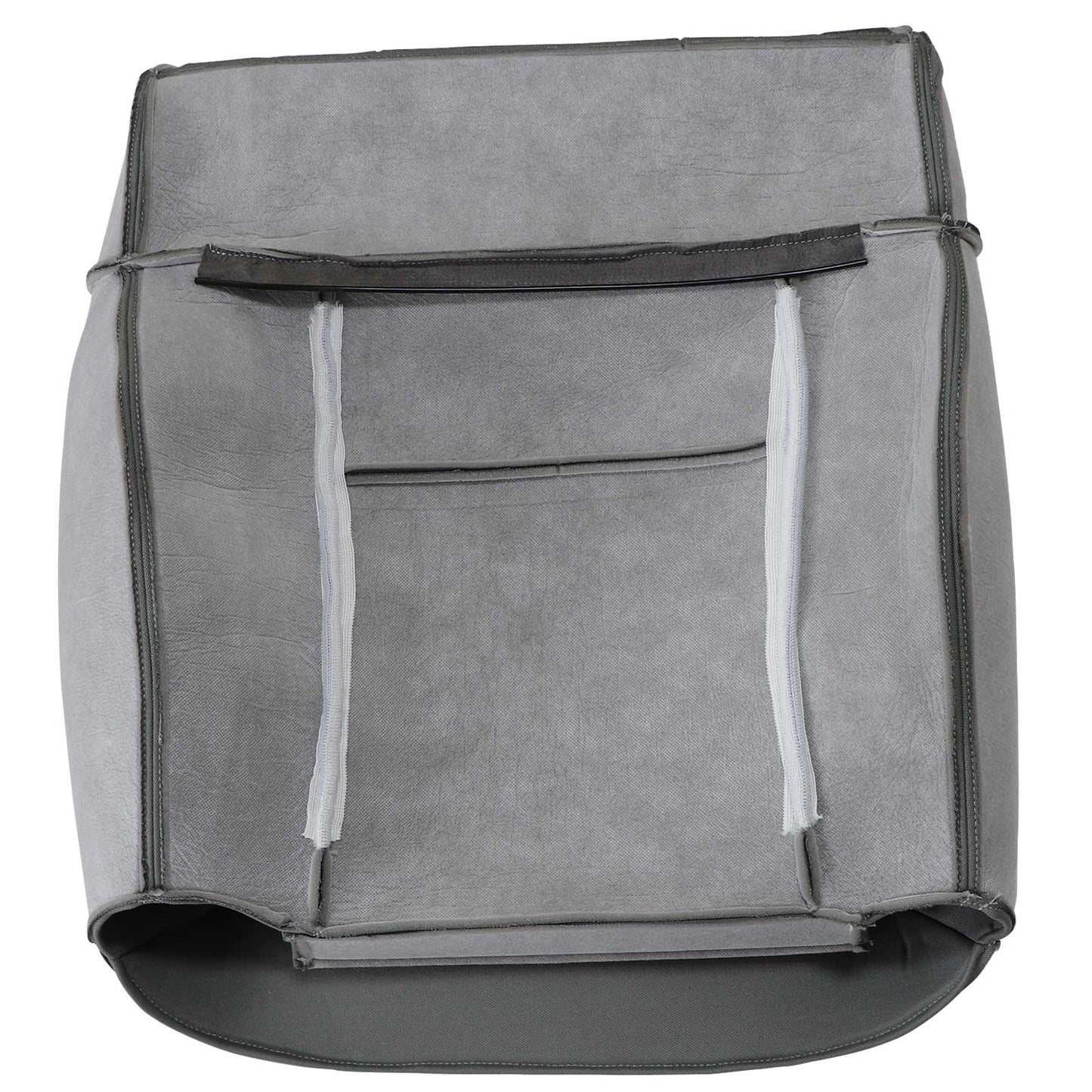 Front Driver & Passenger Bottom & Top Cloth Seat Cover Flint Gray 2004-2008 For Ford F-150 Lariat XL XLT STX FX4