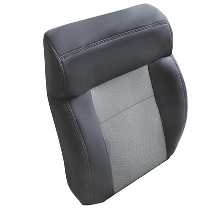 2004-2008 For Ford F150 XLT STX FX4 Front Driver & Passenger Bottom & Top Cloth Seat Cover Dark Gray & Both Side Bottom Foam Cushion