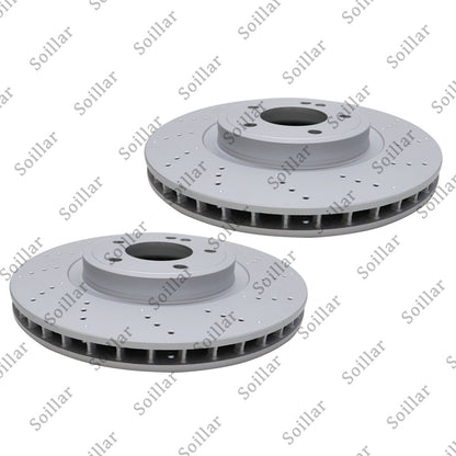 2Pcs Rear Brake Discs Rotors 4634230000 for Mercedes Benz G63 463 19 - 23
