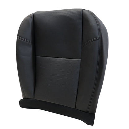 For 2007-2014 Cadillac Escalade Front Driver & Passenger Bottom & Top Perforated Leather Seat Cover Black