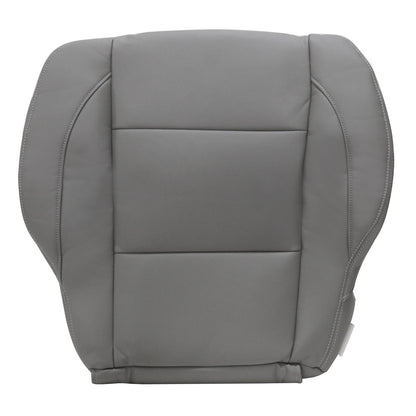 Driver Bottom Leather Seat Cover Gray For Nissan Titan 2005-2015 Replacement
