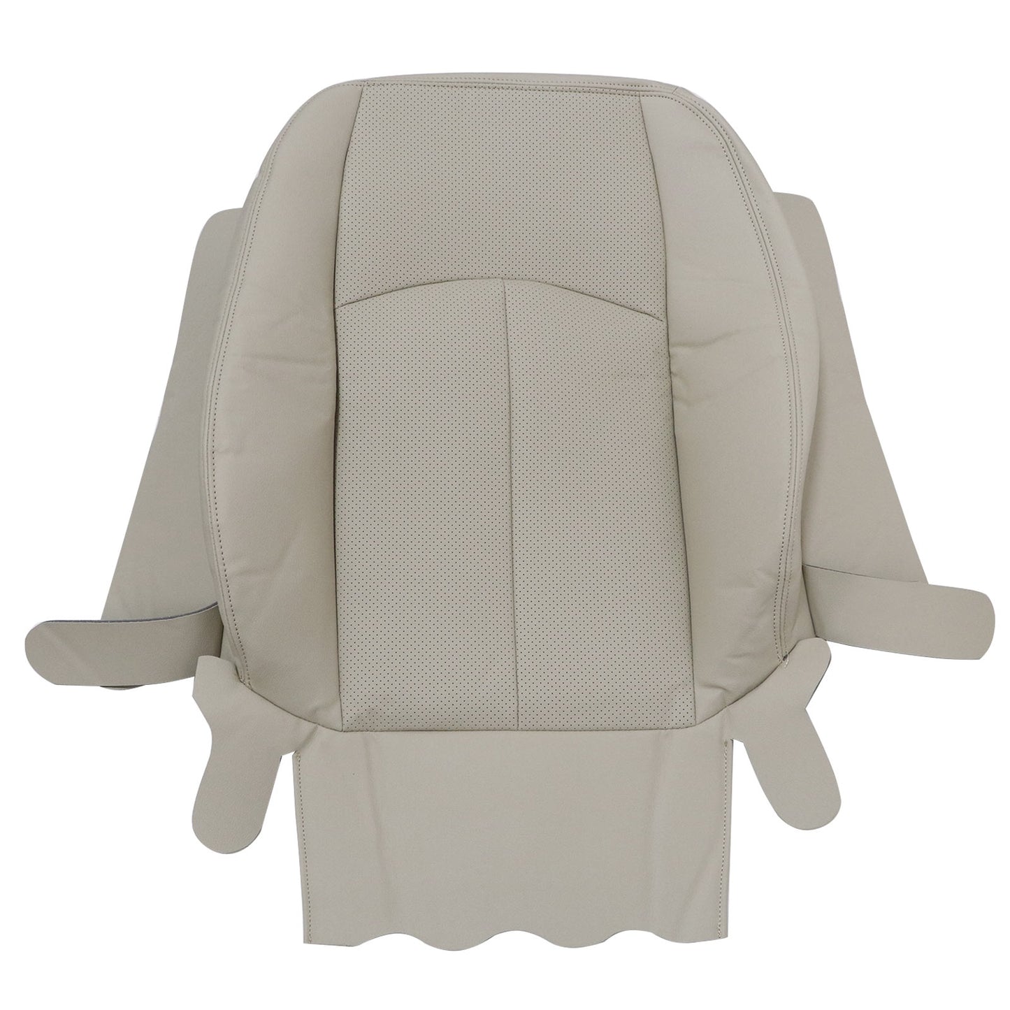For 2003-2009 Mercedes Benz E63 E280 E300 E320 E350 E500 E550 Driver Bottom & Top PERFORATED Leather Seat Cover Light Tan